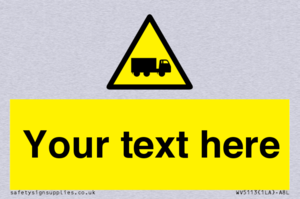 Custom Lorry Hazard Sign